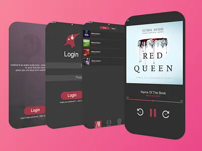 HodHod : Audio Book app app audio book design ui ux