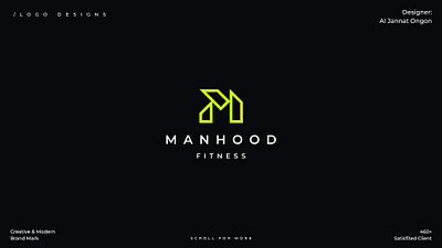 Fitness logo. M logo iconic logo