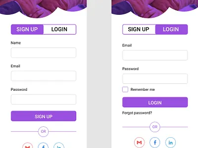 My first design for #dailyui #001 001 dailyui figma login page sign up page