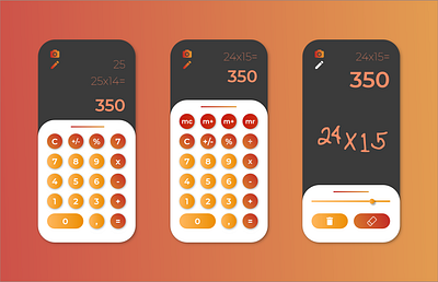 Calculator app calculator concept design designer graphic design illustration ui ux web