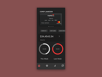 Mobile Dashboard dashboard minimal mobile ui ux