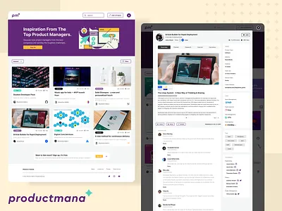 Concept app for product managers app design branding concept design desktop discovery inspiration pm product manager ui ux