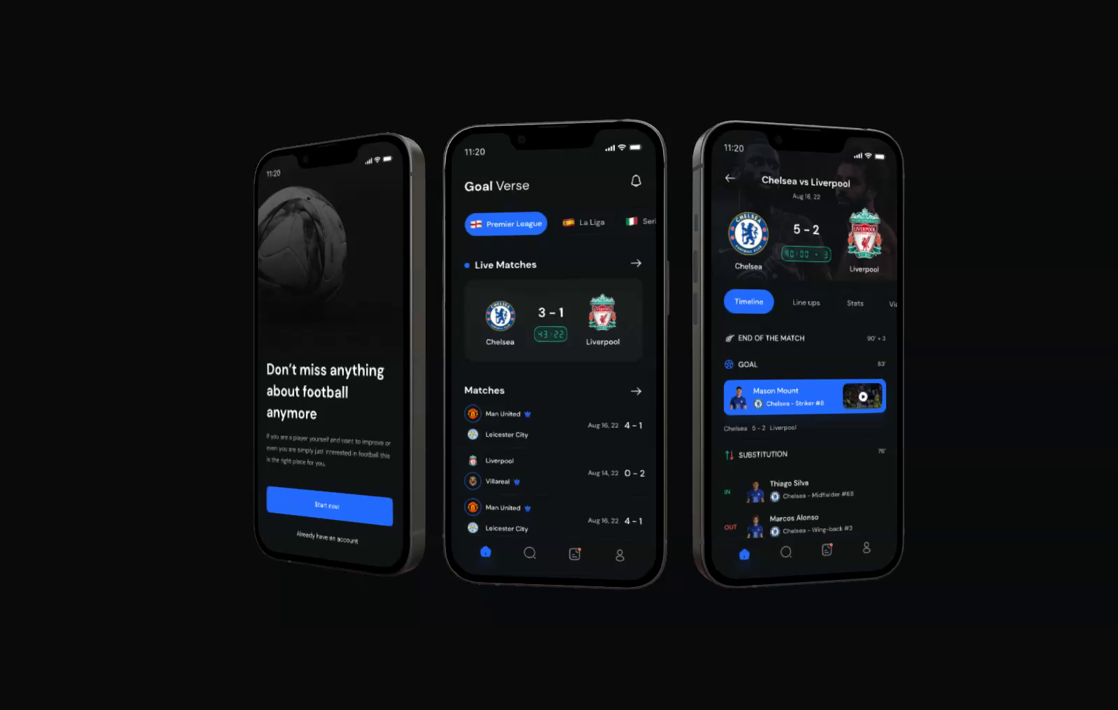 Football App by Ali Ghadyani on Dribbble