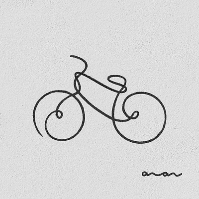 ONE LINE BIKE DRAWING art branding graphic design illustration lineart logo minimalart onelineart