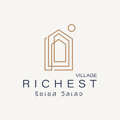 Richest Village Logo Project By Temjai Studio branding design graphic design illustration logo temjaistudio typography ui ux vector