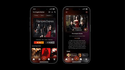 Movie Streaming App app design graphic design productivity ui ux