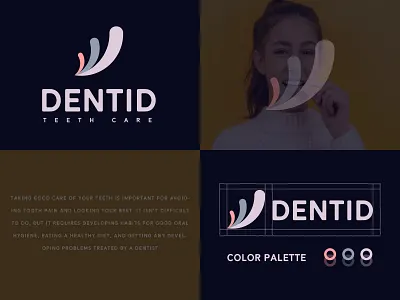 Dentid Branding Logo Design 3d app icon best logo designer branding creative logo elegant logo gradient logo graphic design illustration letter d logo design logo folio logo idea logo maker logo type minimalist logo modern logo professional logo