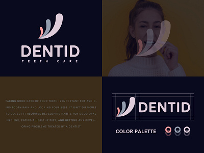 Dentid Branding Logo Design 3d app icon best logo designer branding creative logo elegant logo gradient logo graphic design illustration letter d logo design logo folio logo idea logo maker logo type minimalist logo modern logo professional logo