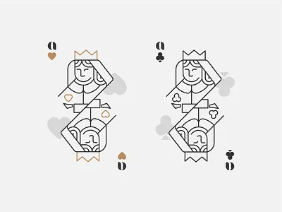 QUEENS ace art card clubs crown deck design playing princess queen queens spades zilux