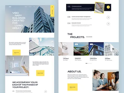 Architecture studio - Website design architect architecture studio design clean design construction website design homepage design landing page layout minimalism modern portfolio real estate website site typography ui ux web web design webpage website