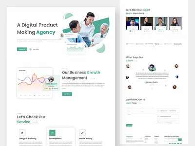 Digital Marketing Agency - Landing Page app branding design digital marketing agency graphic design landing page landingpage logo marketing website product design ui ui kit user experience user interface ux vector web design web ui web ux website