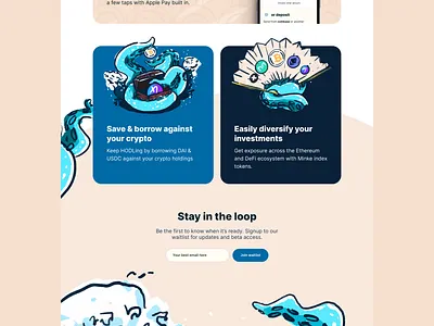 Minke App Landing Page & Illustrations design ill illustration landingpage ui ux