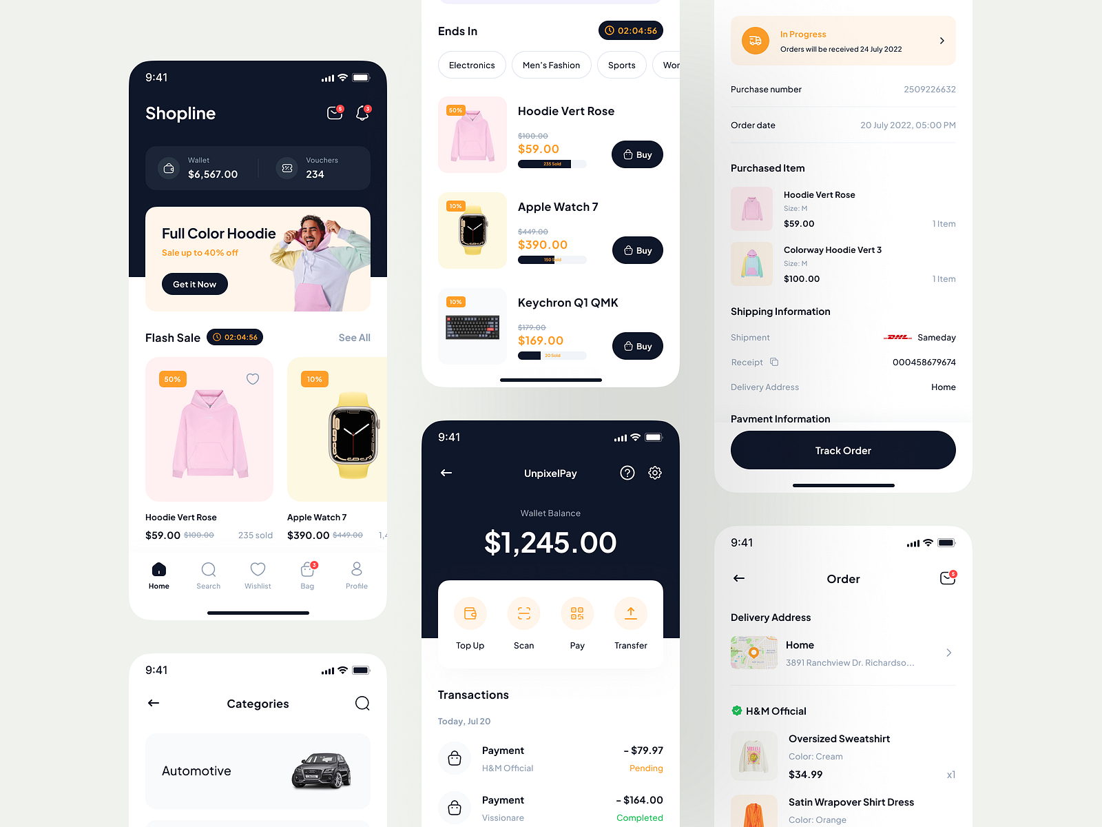 Shopline - Marketplace App UI Kit by Uxerflow UI/UX on Dribbble