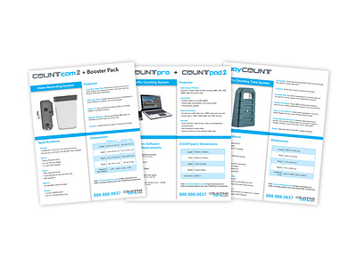 CountingCars.com Spec Sheets layout marketing typography