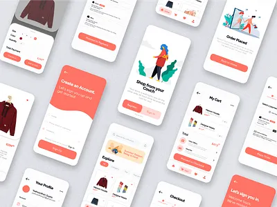Shopping App app design figma graphic design ui ux