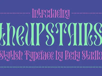 the Upstairs Font branding crafting fonts graphic design logo