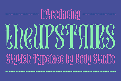 the Upstairs Font branding crafting fonts graphic design logo
