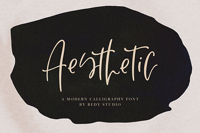 Aesthetic – Modern Calligraphy Font beautiful font branding classic font graphic design handwritten lettering logo trendy typography valentines fonts