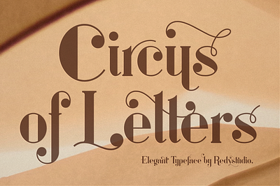 Circus of Letters – Fancy Typeface branding graphic design logo romantic fonts