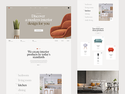 Furniture Web Project - ecommerce architecture chair comfort ecommerce furnish furniture furniture app ikea interior design jysk landing page living room product design shop sofa table ui ux web design website