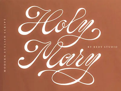 Holy Mary – Modern Calligraphy Script beautiful font branding design graphic design handwritten logo logo font typography valentines fonts
