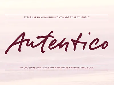 Autentico – Realistic Handwriting Fonts branding graphic design logo signature logo
