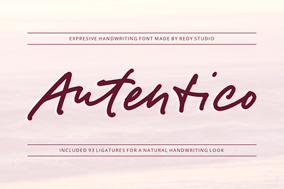 Autentico – Realistic Handwriting Fonts branding graphic design logo signature logo