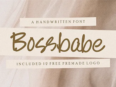 Bossbabe – Modern Calligraphy Fonts watermark font