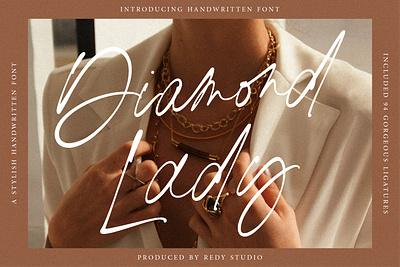 Diamond Lady – Handwritten Font branding graphic design logo trending font typography
