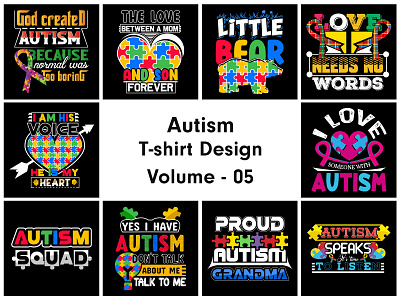 Autism T-shirt Design autism autism t shirt autism t shirt design graphic design t shirt design tshirt ui uiux ux