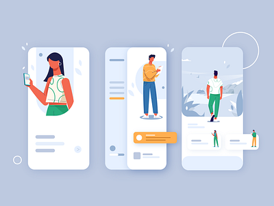 UX trend 2022 2d character design flat illustration illustrationart ui ux uxtrends vector website