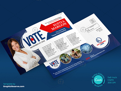 Election Campaign Postcard Design  Customised Post Card For Political  Campaign