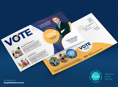 Political Postcard Template Canva canva mailers political direct mail political mailer examples political mailer templates political postcard templates political postcards