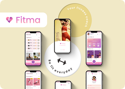 Fitma - Your person coach app designui figma fitness health healthapp mobileapp uiux