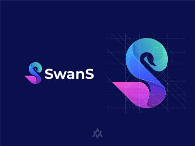 SwanS animal bird branding colorful gradient logo graphic design icon logo logo inspiration modern motion graphics swan technology vector water