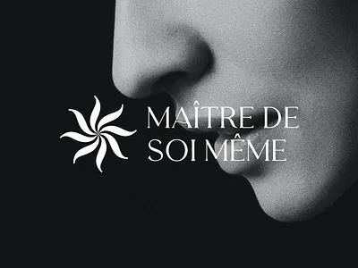 Maître de soi même beautiful behance branding clean face flower identity logo massage sexy skin spa sun therapy woman yoga young