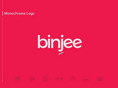 Binjee Branding - Online Content Streaming Website 2d app binge branding icon logo design marketing minimal netflix pink shows symbol tv typography ui ui design ux vector web website design
