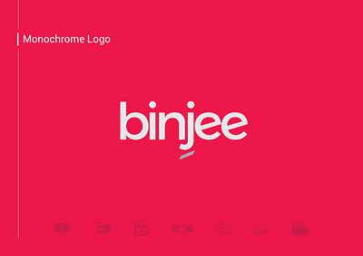 Binjee Branding - Online Content Streaming Website 2d app binge branding icon logo design marketing minimal netflix pink shows symbol tv typography ui ui design ux vector web website design