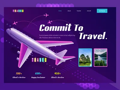 Travel Agency Website branding clean homepage landing page logo tourism tourist travel agency travel agent travel app travel guide traveling traveller trip planner typography ui ux vacation rentals webdesign website