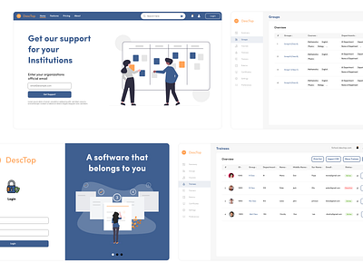 WebApp for institutions desktop form institude institution login new new website table ui ui ux webapp webapp design webapp ui website website design