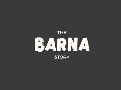 Hand drawn logotype for Barna branding design graphic design handdrawn logo typography vector