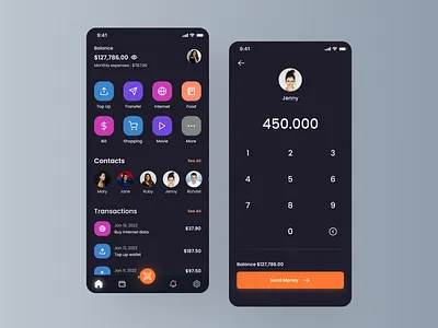 Dompete - Digital Wallet App android app appdesign application branding design digitalwallet digitalwalletapp dompetdigital dribbble exploration home screen indonesia mobile mobileapp mobiledesign ui uidesign uiux ux
