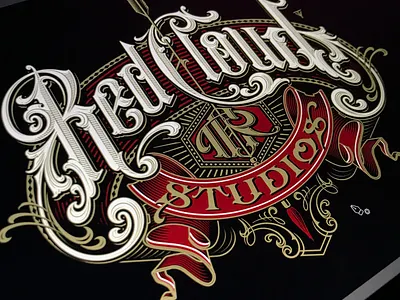 Red Cloud Studios - vector cloud hand lettering red schmetzer studios typography vector