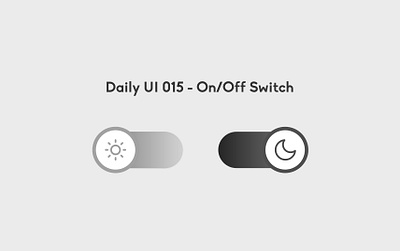 Daily UI 015 - On / Off Switch bouton button clair daily ui 015 dailyui dark design graphic design light lune moon off on on off on off switch soleil sombre sun theme ui