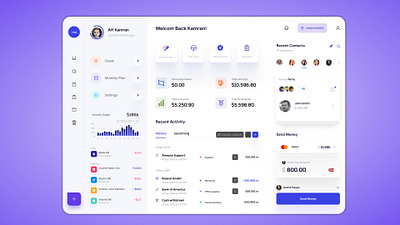 Finance App Ui / Dashboard adobe xd app ui app ui design bank app banking app banking software dashboard dashboard ui figma finance app ui finance dashboard financial app fintech graphic design graphic template illustration investment app money app ui design uiux design