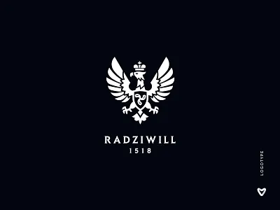 Radziwill belarus brand identity branding coat of arms design eagle eagle logo emblem lithuania logo logo design luxury design luxury logo minimalism minimalistic logo poland