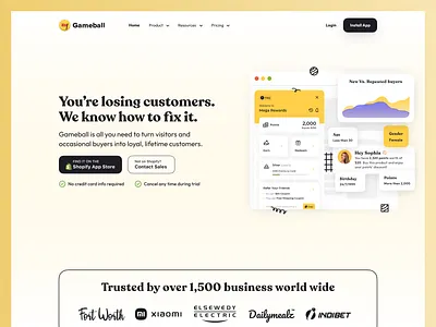 Gameball - Website V3.0 3d animation branding design game gamification graphic design illustration logo motion graphics points rewards ui ui design uidesign uiux ux ux design website xd