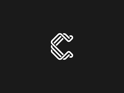 Letter C logo apparel branding c c logo c monogram design fancy fashion graphic illustration line linear logo logos software sports tech technology template vector