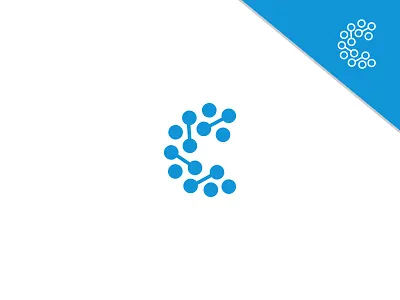 C Tech Logo branding c letter c logo c monogram consulting design graphic graphic design icon illustration letter c logo logos molecule pixel software tech technology template vector