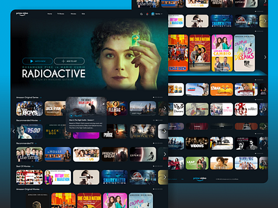 Amazon Prime Video Concept Redesign 🎬 OTT App amazon amazon prime app design graphic graphic design ott app series app tv ui uiux video video content web web design